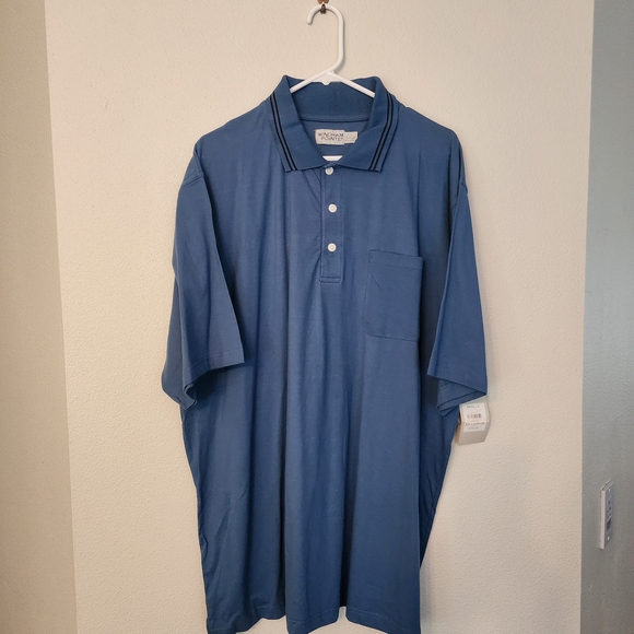 Men's Classic Blue Polo Shirt - Picture 1 of 5